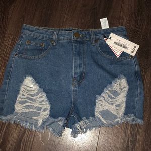 NWT Distressed Shorts